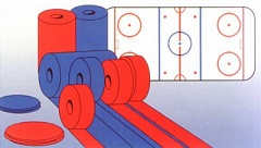 The markup for ice hockey rink